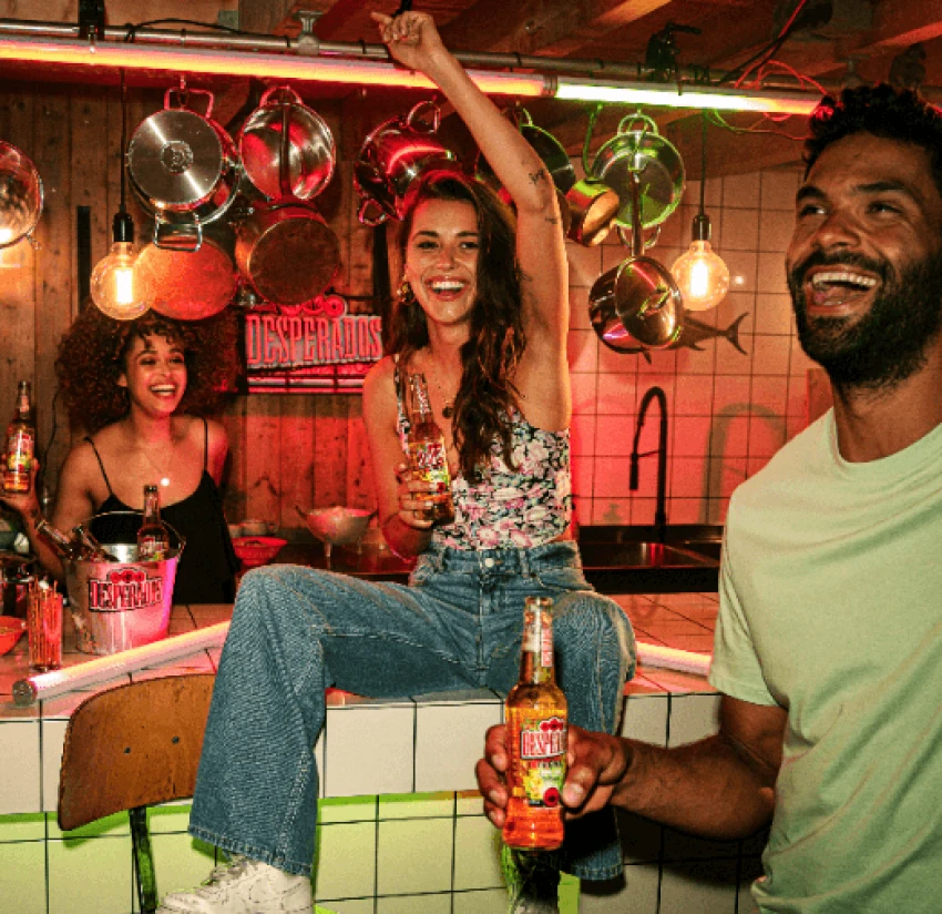 Een spontaan samenzijn in de kleurrijke merkwereld van Desperados