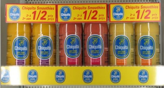 Chiquita Smoothies retailpromotie