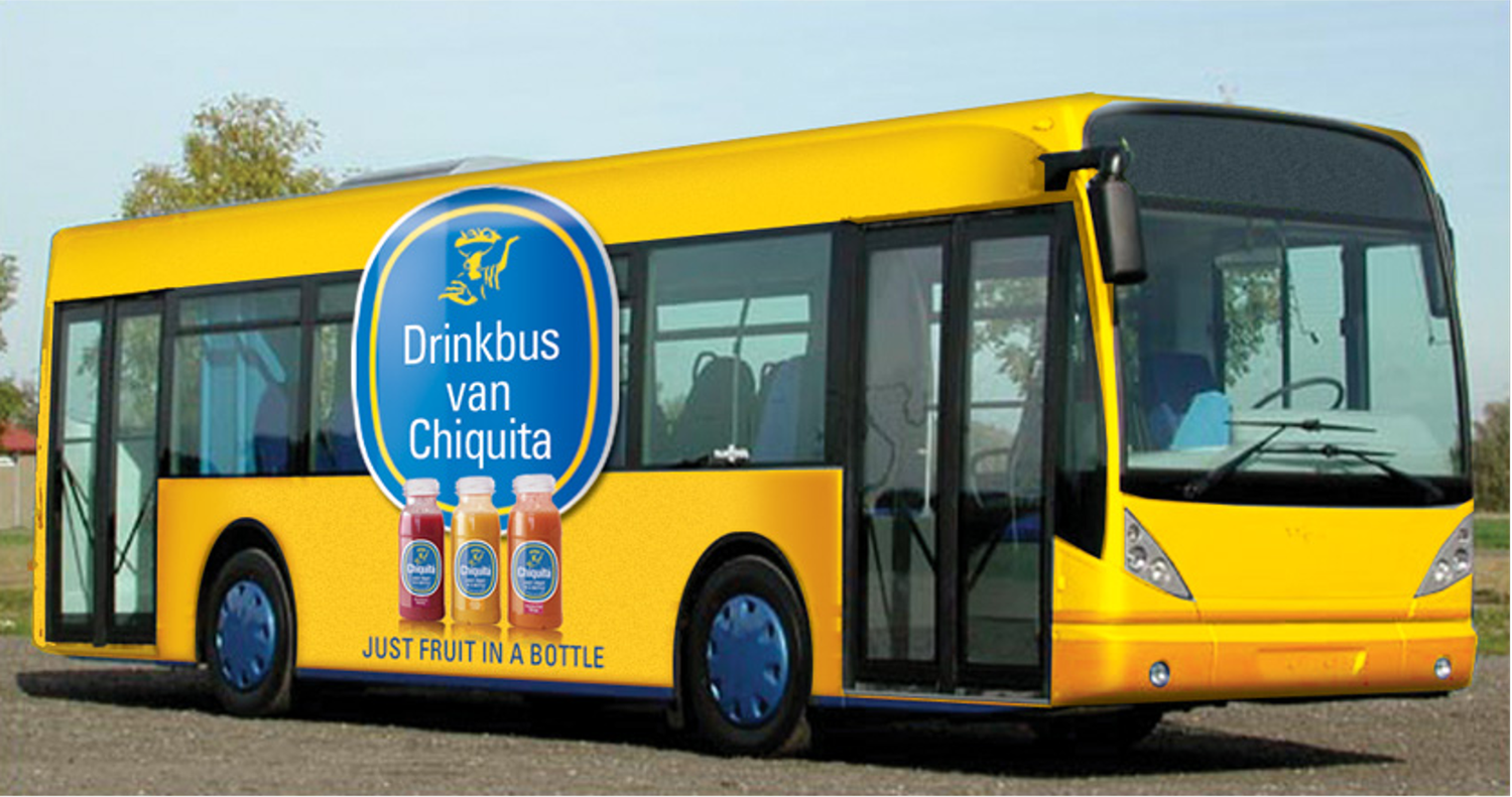 Chiquita Drinkbus — distributie wordt zichtbaar